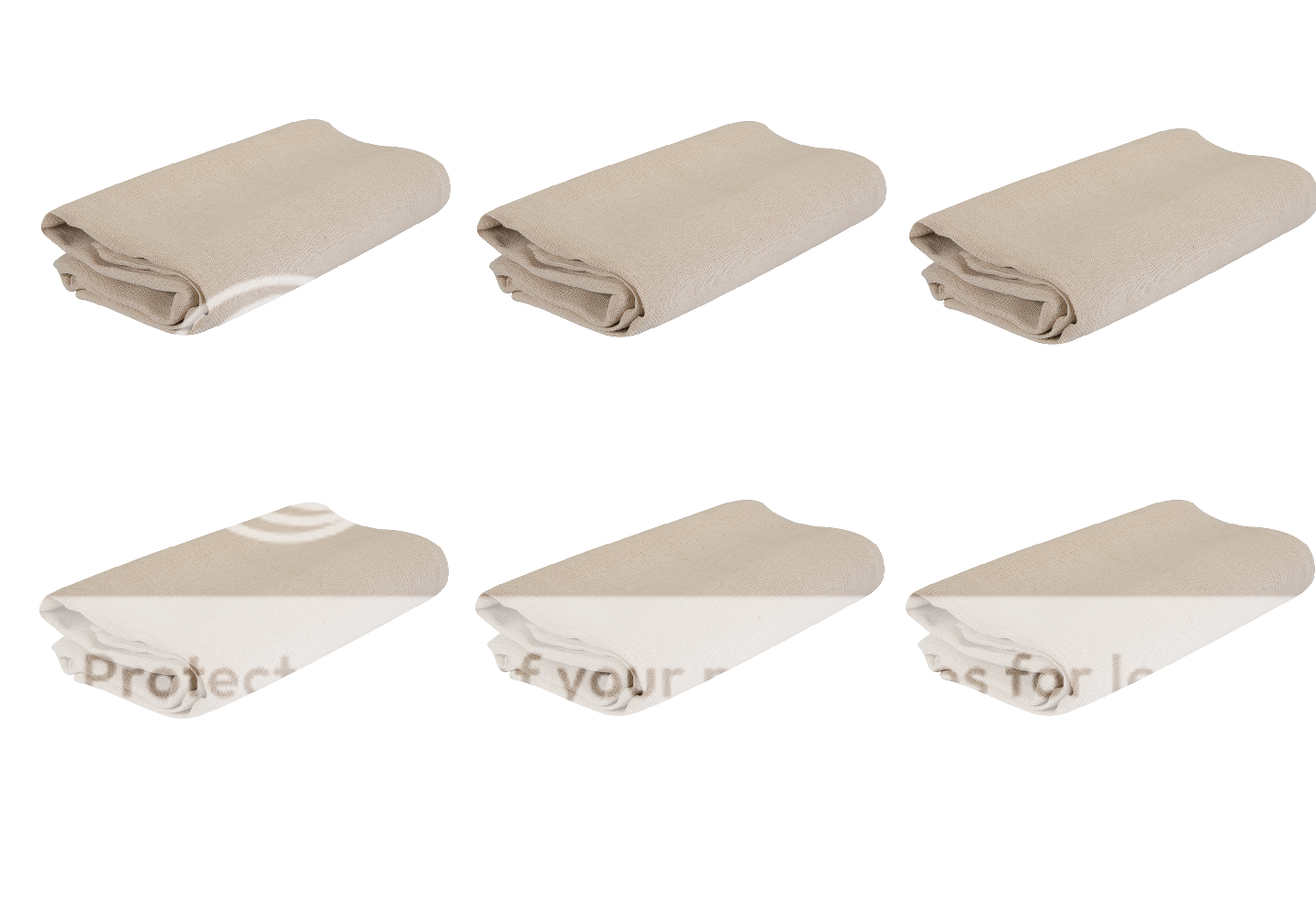 6 x 100 Cotton Fibre Dust Sheets, Painting & Decorating 3.6 x 2.7Mtr